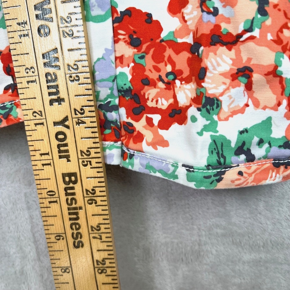 Anthropologie Cartonnier Pants Women's Floral Crop Slacks Sz 6 Bloomcore Cottage - Picture 5 of 10